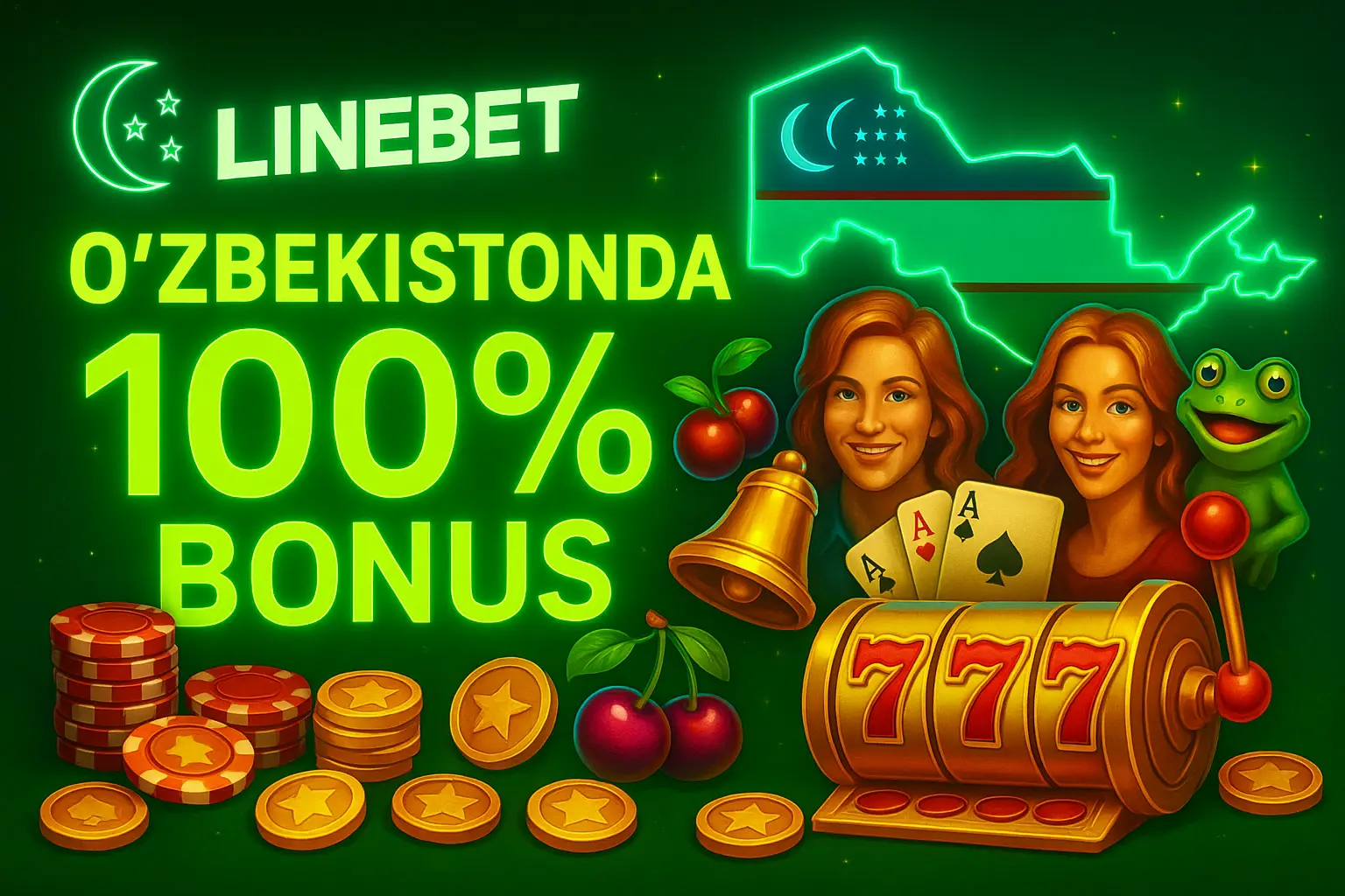 Linebet O‘zbekistonda kazino platformasi bonuslar