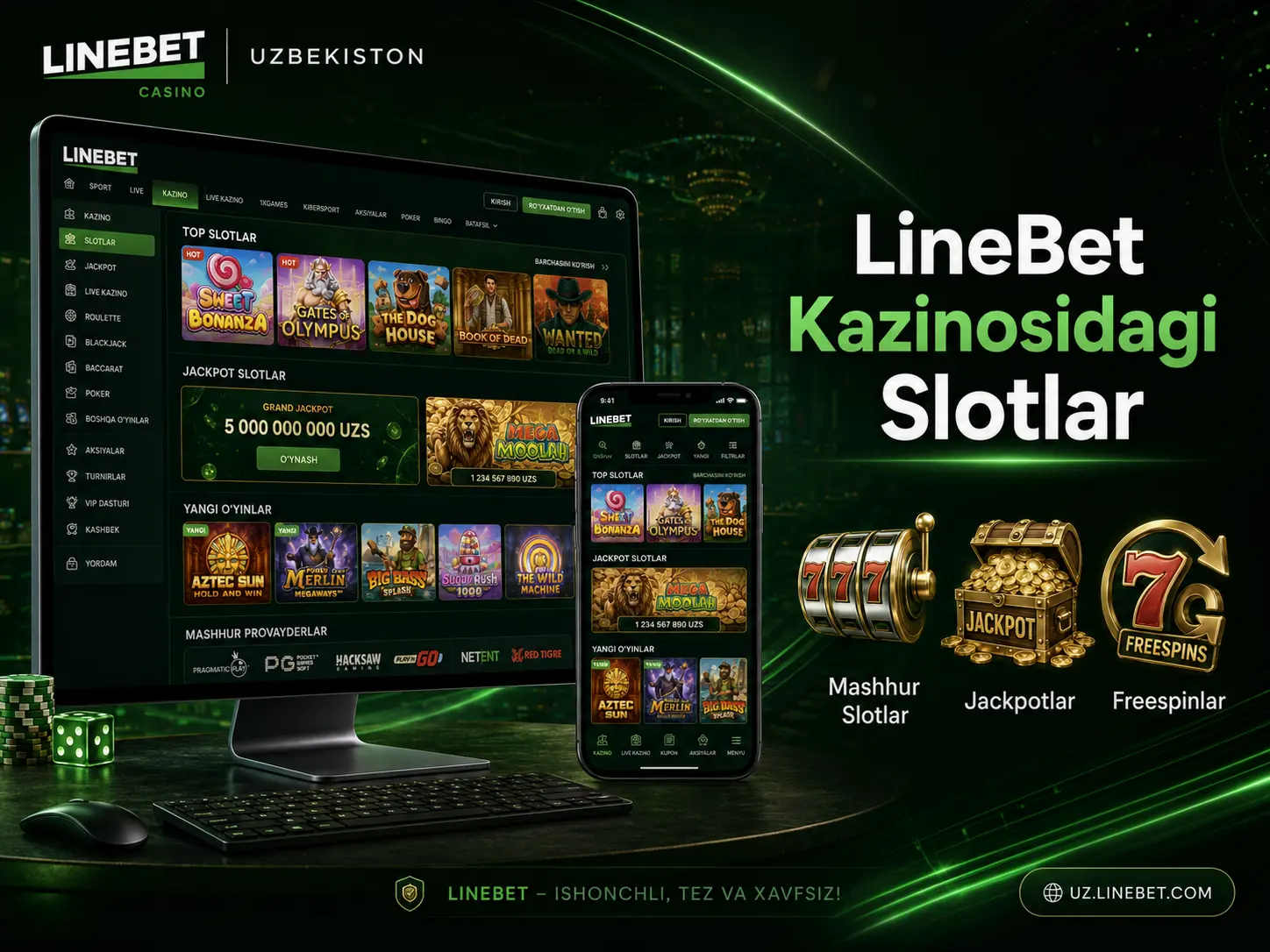 LineBet slotlar