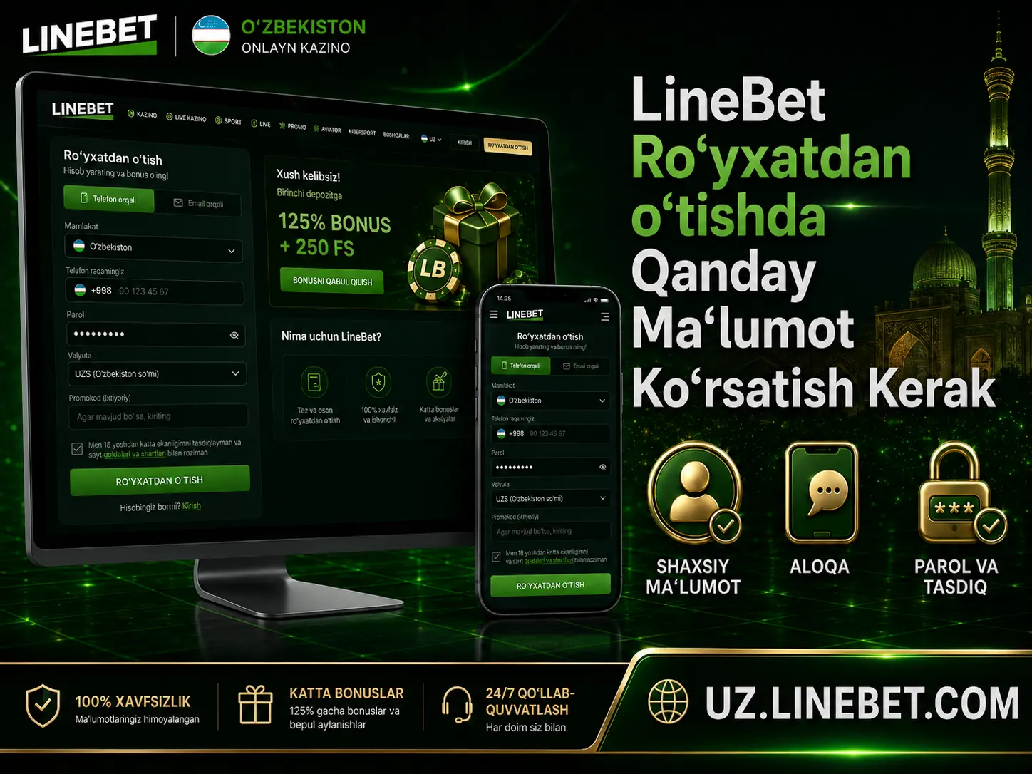 Ro'yxatdan o'tishda ma'lumot
