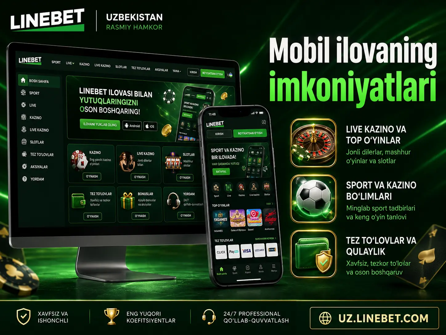 Mobil ilovaning imkoniyatlari