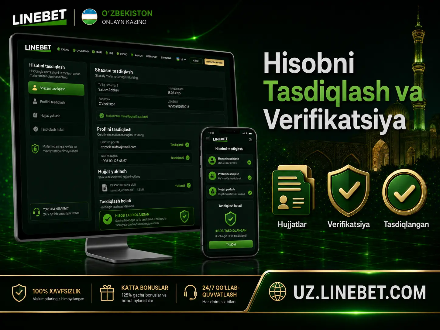 Hisobni tasdiqlash va verifikatsiya